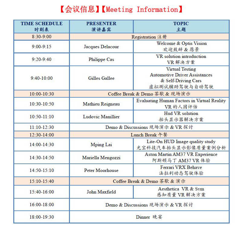OPTIS VR技術研討會