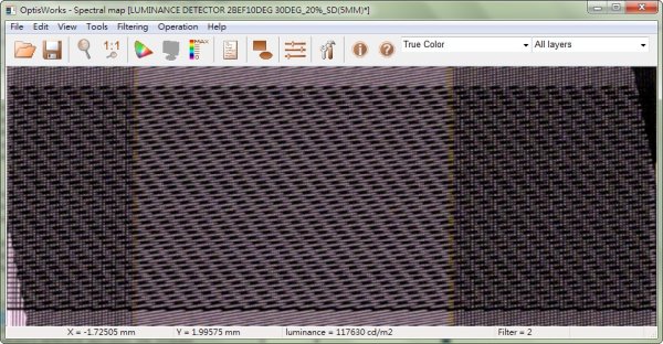 Moire現象高解析度模擬應用